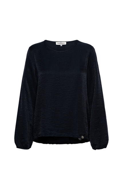 &Co woman Blouse Messina Navy BL414 Stretchshop.nl
