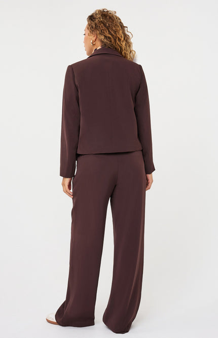 Broek Wide Leg Cacao F26.10502