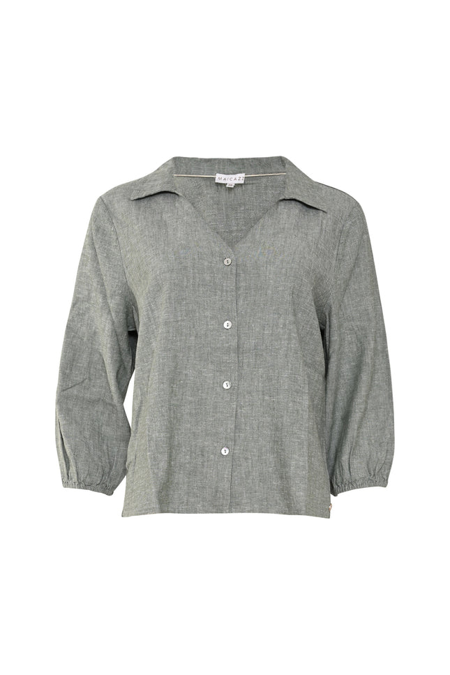 Maicazz Blouse Jolene Pale Olive Stretchshop.nl