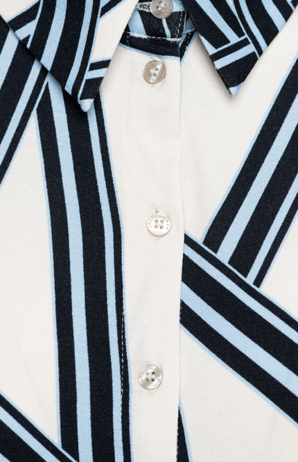 Blouse Lotte Line Chambray blue BL418