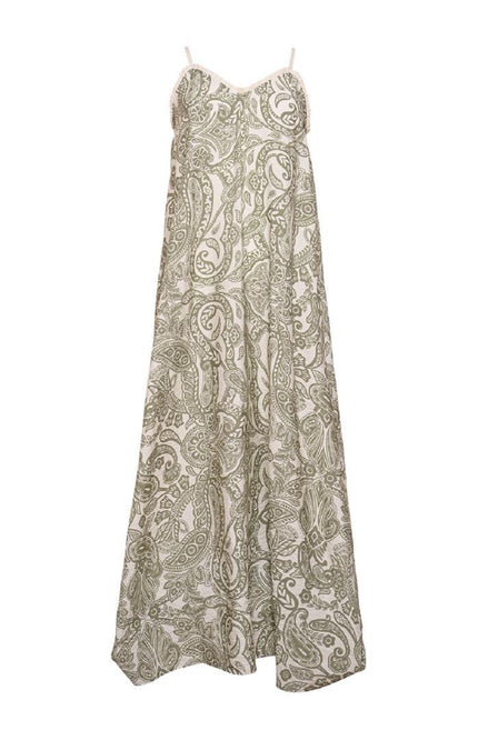 Maicazz Jurk Tolore Olive Paisley Stretchshop.nl