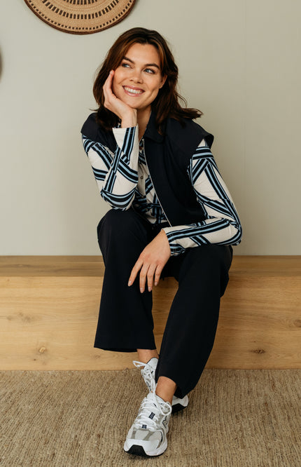 Blouse Lotte Line Chambray blue BL418