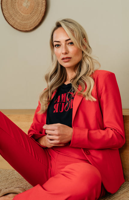 Heavy Travel Blazer Phileine Red BZ167