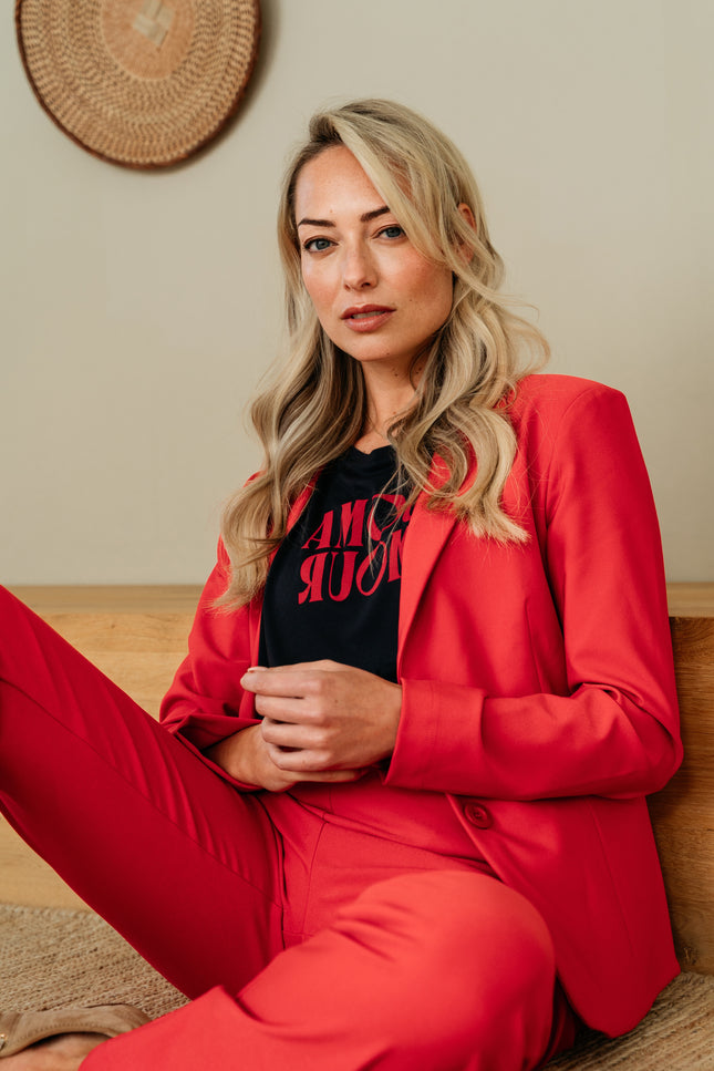 Heavy Travel Blazer Phileine Red BZ167