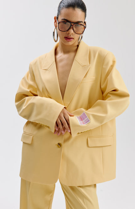 Harper & Yve Blazer Anna Light Yellow SS6N222 Stretchshop.nl