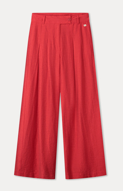 POM Amsterdam Broek Bloom Red SP9592 Stretchshop.nl