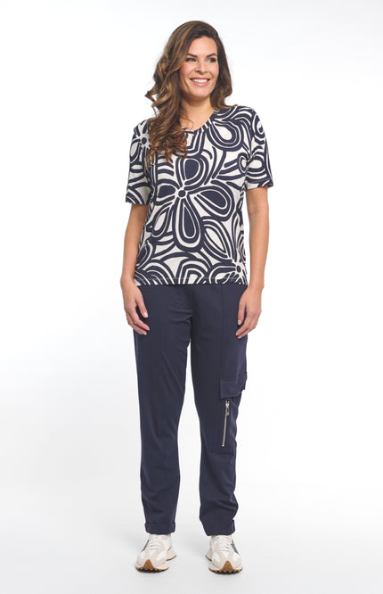 Zoso Broek Paloma Navy 261 Stretchshop.nl