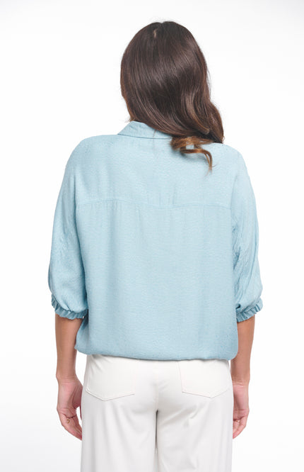 Zoso Blouse Vivian Sea Green 261 Stretchshop.nl