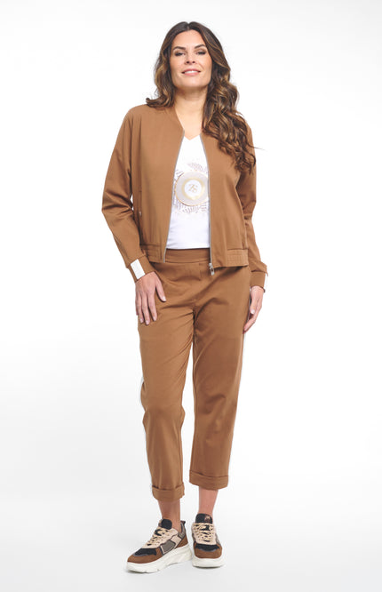 Zoso Broek Capri Vera Summer Camel 262 Stretchshop.nl