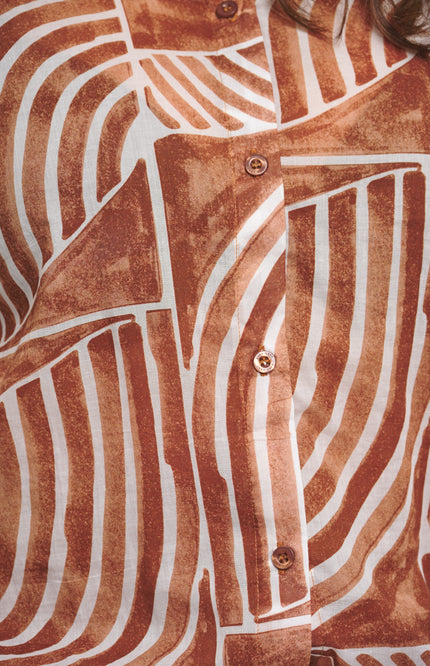 Zoso Blouse Coline Summer Camel 262 Stretchshop.nl