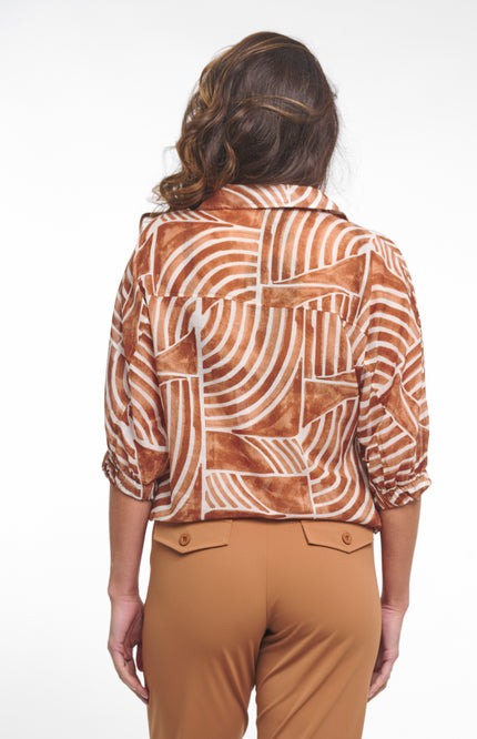 Zoso Blouse Coline Summer Camel 262 Stretchshop.nl