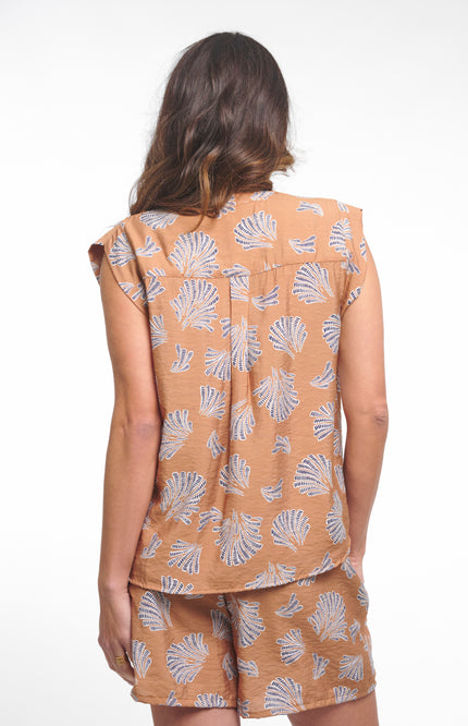 Zoso Blouse Moniek Summer Camel 262 Stretchshop.nl