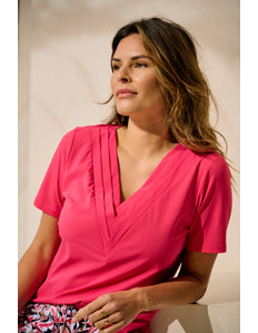 Zoso Travel blouse romee pink 242 Stretchshop.nl