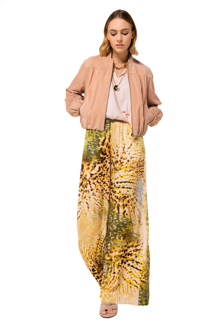 Caroline Biss Broek Safari Print Multi Color 1545-69 Stretchshop.nl