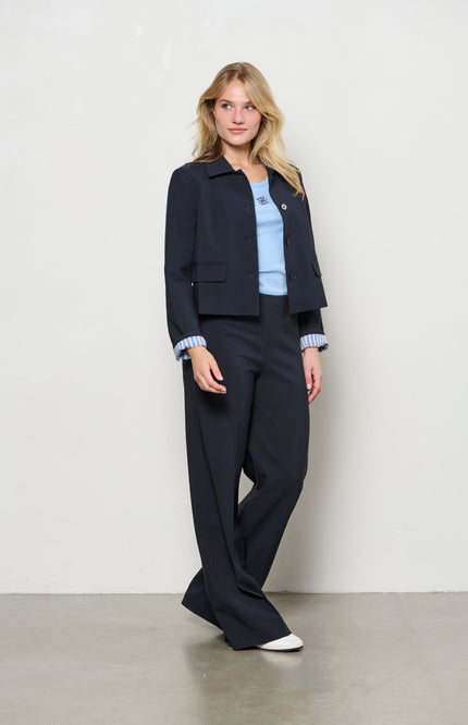 &Co woman Blazer Cameron Navy BZ160 Stretchshop.nl