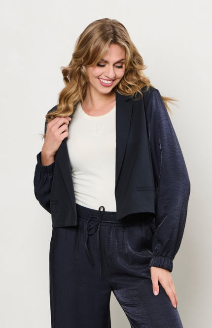 &Co woman Blazer Safira Navy JA128 Stretchshop.nl