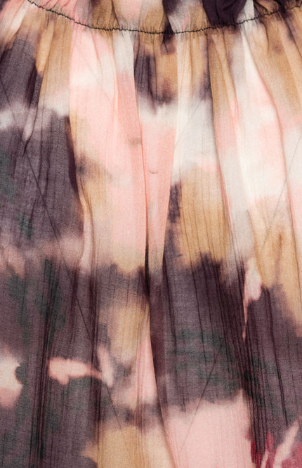 &Co woman Blouse Acha Tie-Dye Soft Pink Multi BL373 Stretchshop.nl