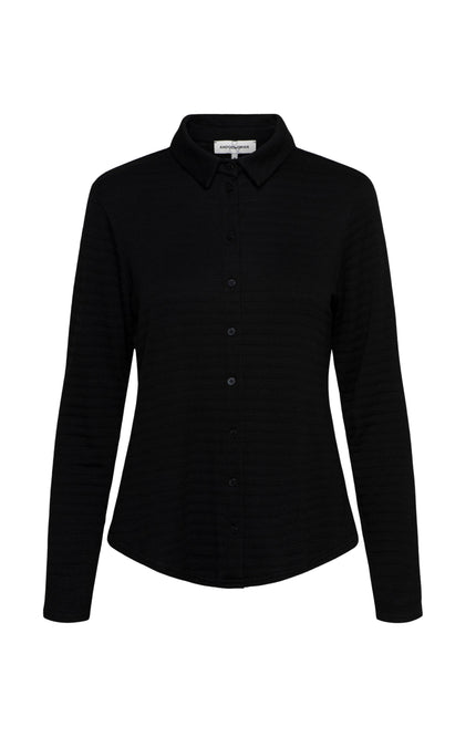 &Co woman Blouse Lotte Black BL380 Stretchshop.nl