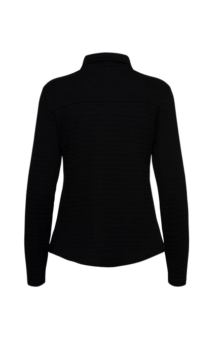 &Co woman Blouse Lotte Black BL380 Stretchshop.nl