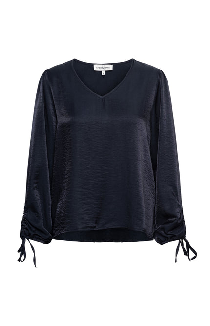 &Co woman Blouse Marbelle Navy BL404 Stretchshop.nl