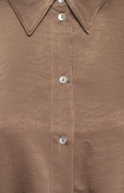 &Co woman Blouse Wendelien Taupe BL407 Stretchshop.nl