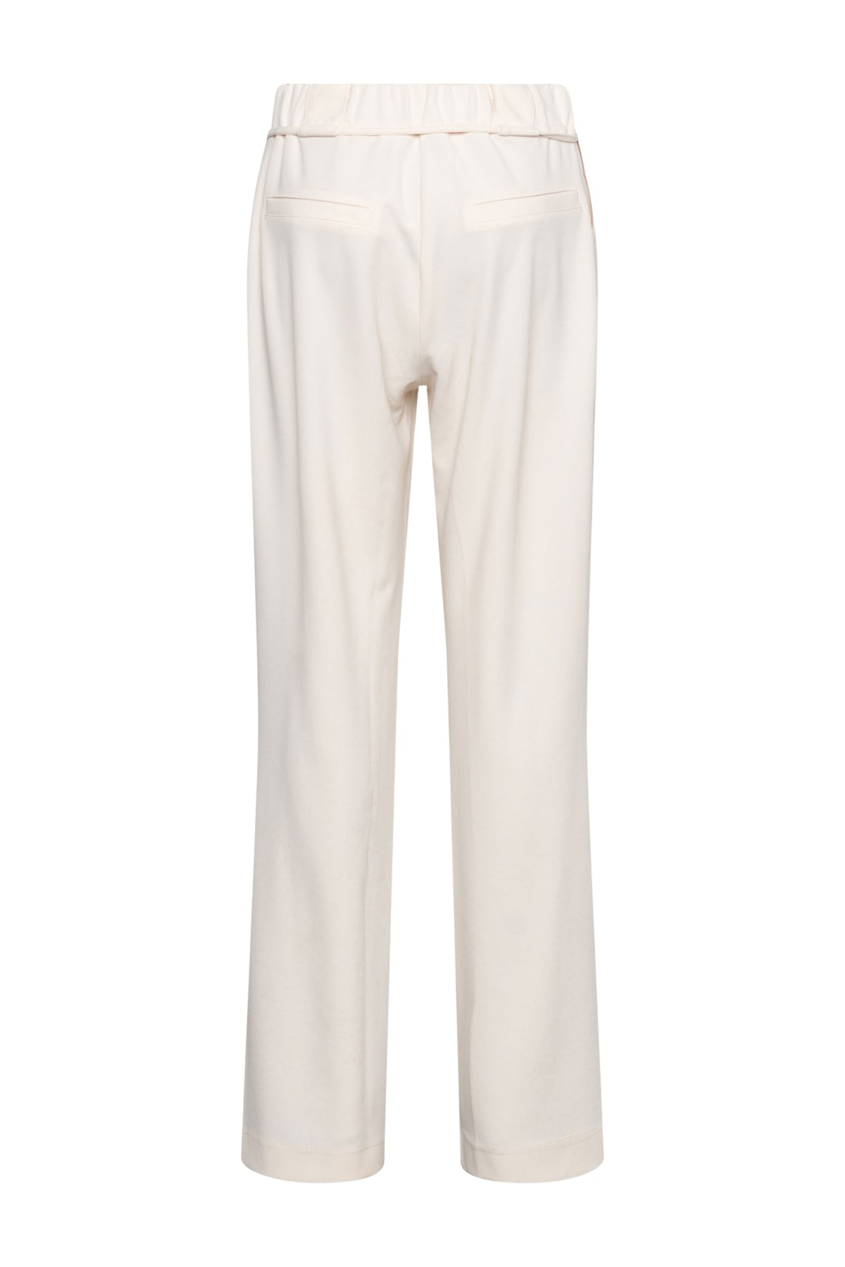 Lichte beige broek Grace Vanilla van &Co woman, met een comfortabele pasvorm en casual stijl, zichtbaar op de foto.