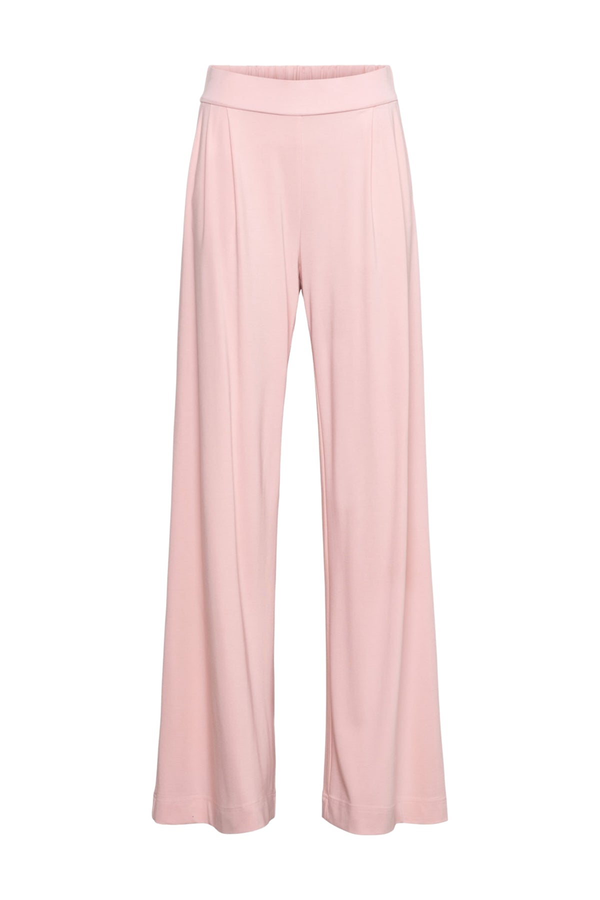 Roze broek Millie Soft van &Co woman, licht en comfortabel met een zachte pasvorm, zichtbaar op de afbeelding.