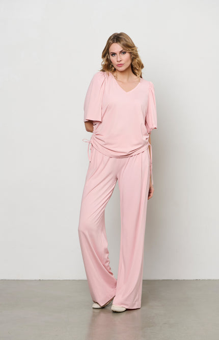 &Co woman Broek Millie Soft Pink PA370 Stretchshop.nl