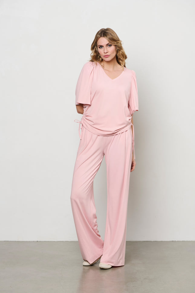&Co woman Broek Millie Soft Pink PA370 Stretchshop.nl