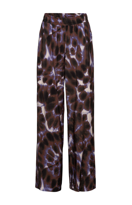 &Co woman Broek Nadine Purple Tie-Dye Iris Multi PA388 Stretchshop.nl