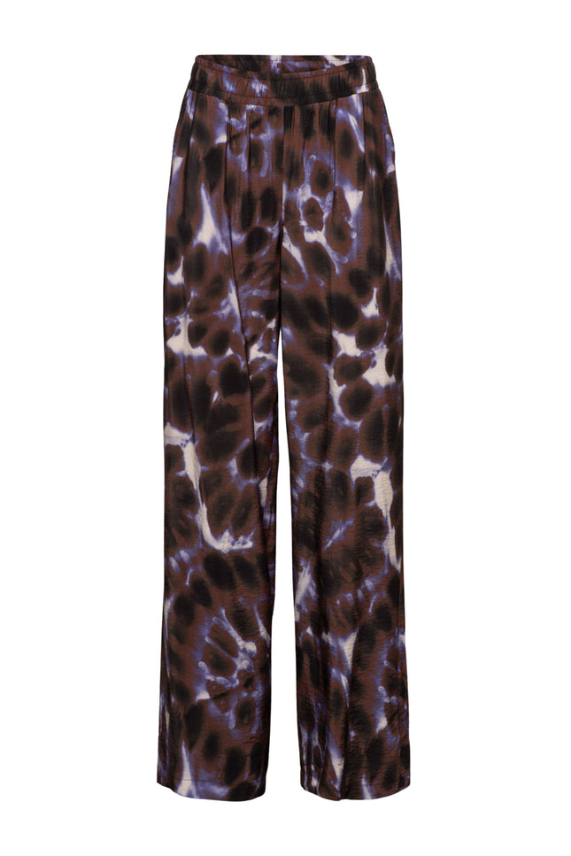 &Co woman Broek Nadine Purple Tie-Dye Iris Multi PA388 Stretchshop.nl