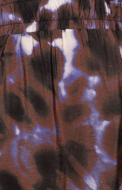 &Co woman Broek Nadine Purple Tie-Dye Iris Multi PA388 Stretchshop.nl