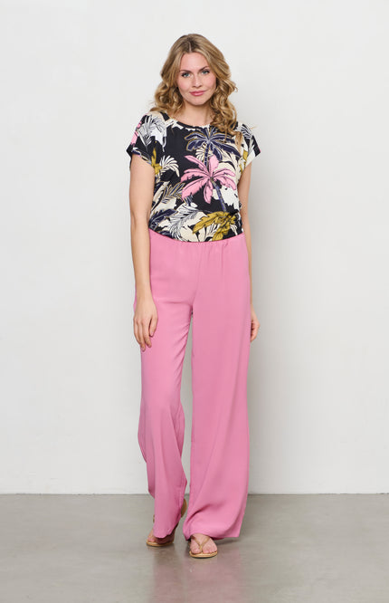 &Co woman Broek Nelly Vintage Pink PA366 Stretchshop.nl