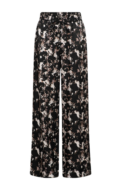 &Co woman Broek Solana Rock Chocolate Multi PA390 Stretchshop.nl