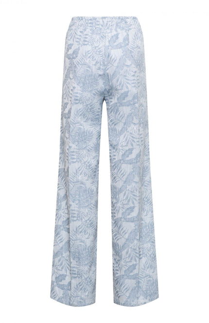 &Co woman Broek spencer light Blue Multi PA344 Stretchshop.nl