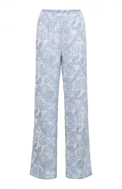 &Co woman Broek spencer light Blue Multi PA344 Stretchshop.nl