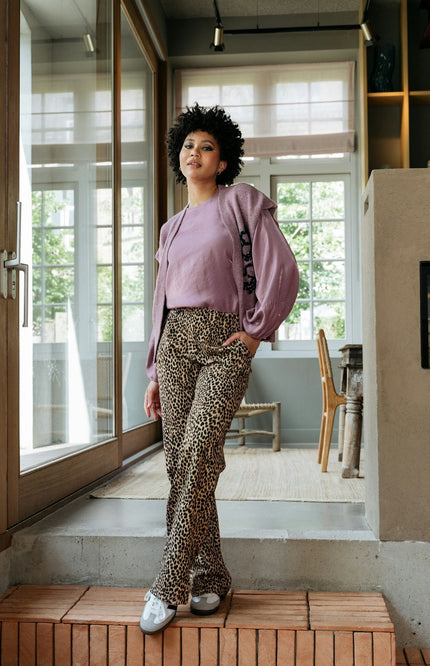 &Co woman Gilet brissa mauve GL108 Stretchshop.nl