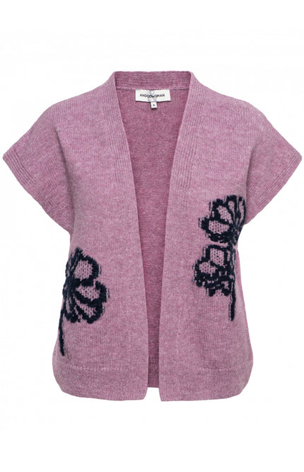 &Co woman Gilet brissa mauve GL108 Stretchshop.nl