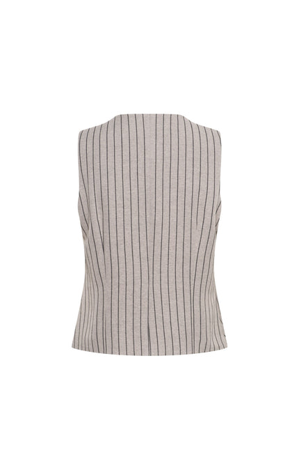 &Co woman Gilet Shelly Sand Multi GL111 Stretchshop.nl