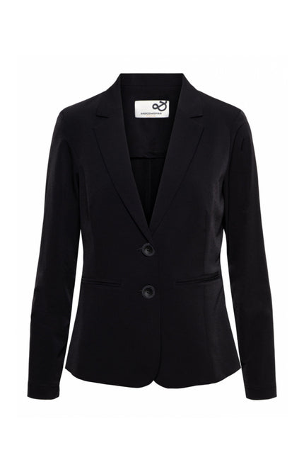&Co woman Heavy Travel Blazer Phileine Zwart BZ167 Stretchshop.nl