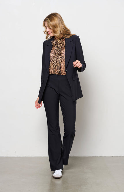 &Co woman blazer philline Heavy travel zwart BZ165 Stretchshop.nl