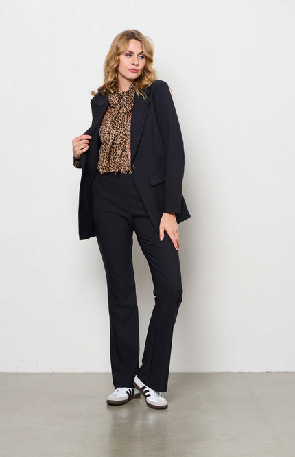 &Co woman blazer philline Heavy travel zwart BZ165 Stretchshop.nl