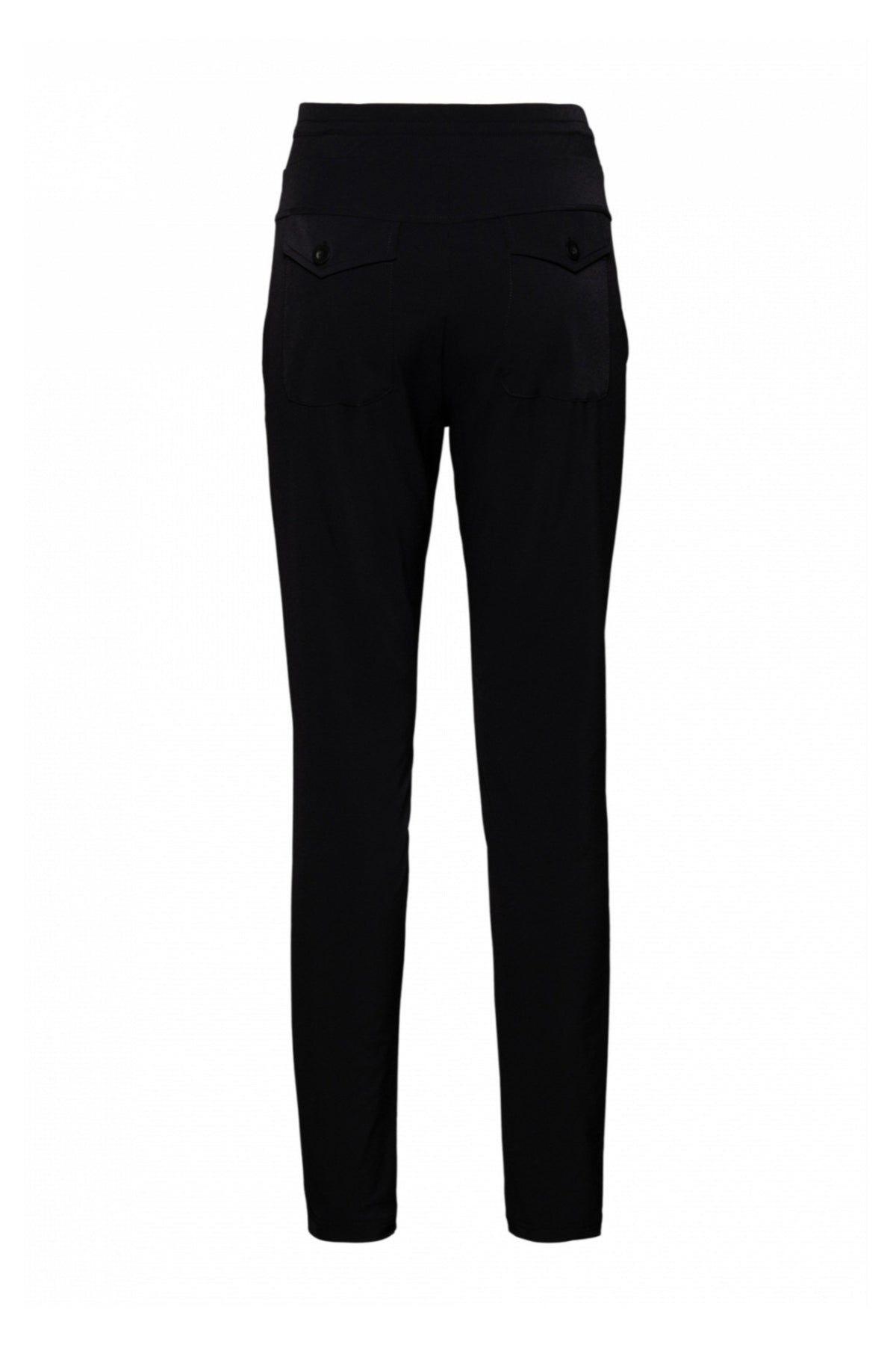 Zwarte Penny Black PA347 reishousen van &Co Woman, comfortabel en geschikt voor lange reizen, met een losse pasvorm en stevige stof.