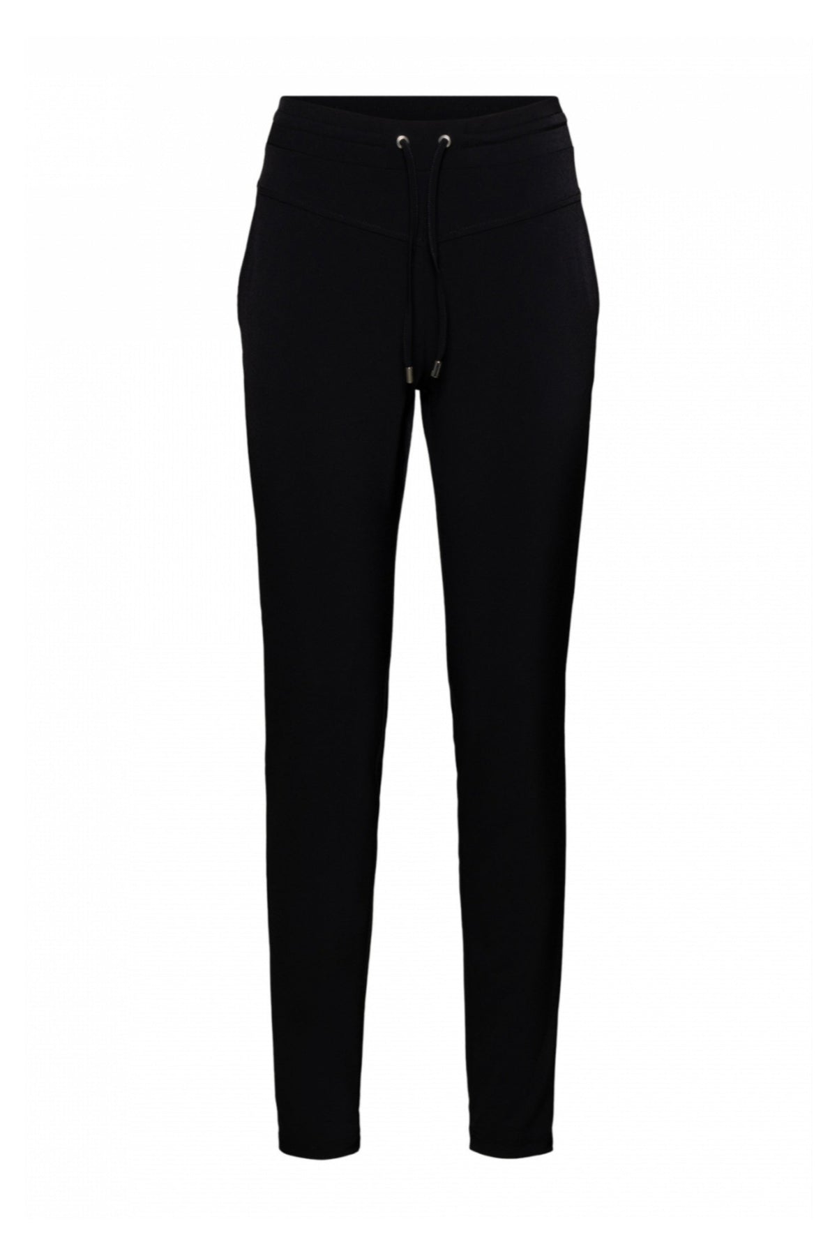 Dames zware reisbroek Penny Black PA347 van &Co Woman, comfortabel en stevig, donker zwart met praktische pasvorm.
