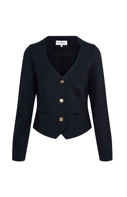 &Co woman Jacket Deb Punta Navy JA140 Stretchshop.nl