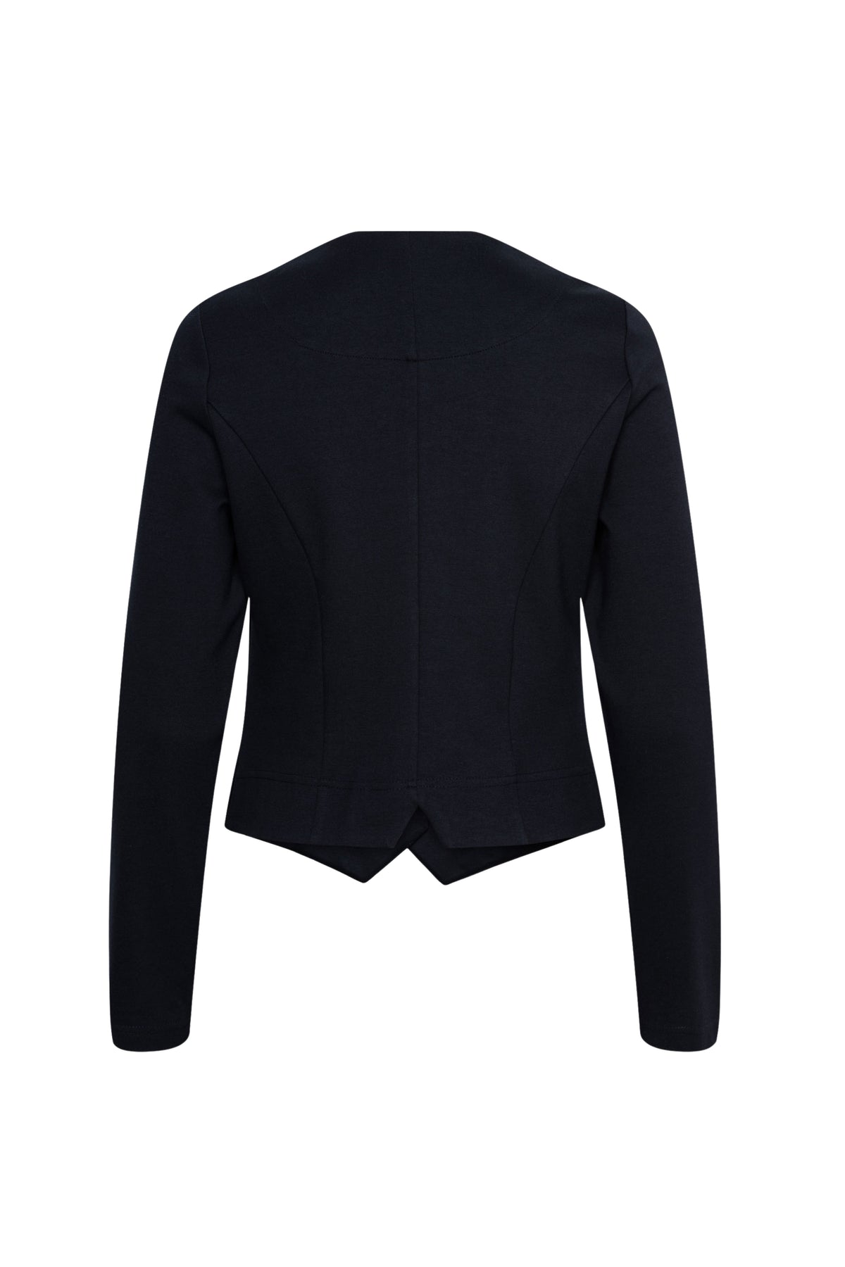 Donkerblauwe damesjas van &Co woman, model Deb Punta Navy JA140, zichtbaar met ritssluiting en stijlvolle details.