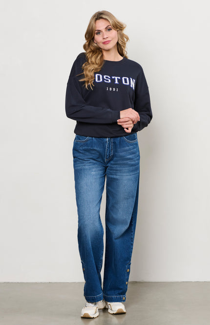 &Co woman Jeans Jacey Dark Denim PA393 Stretchshop.nl