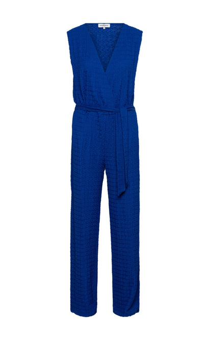 &Co woman Jumpsuit Tamarinde Cobalt JU113 Stretchshop.nl