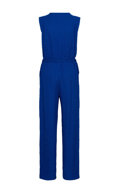 &Co woman Jumpsuit Tamarinde Cobalt JU113 Stretchshop.nl