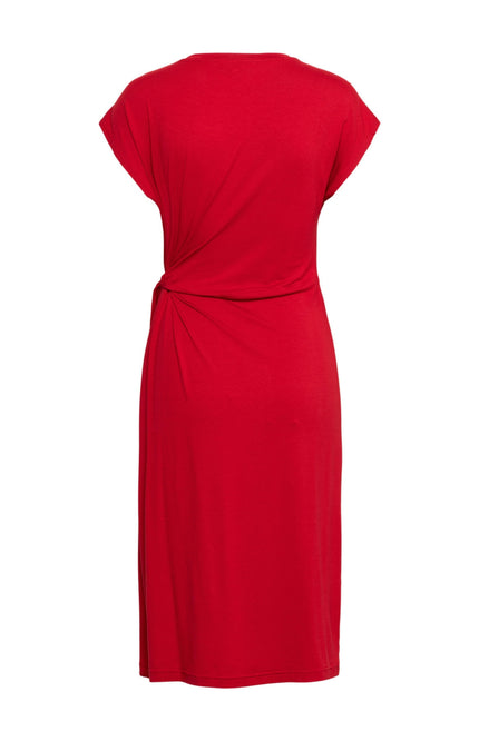&Co woman Jurk Lizzy Stone Red DR281 Stretchshop.nl